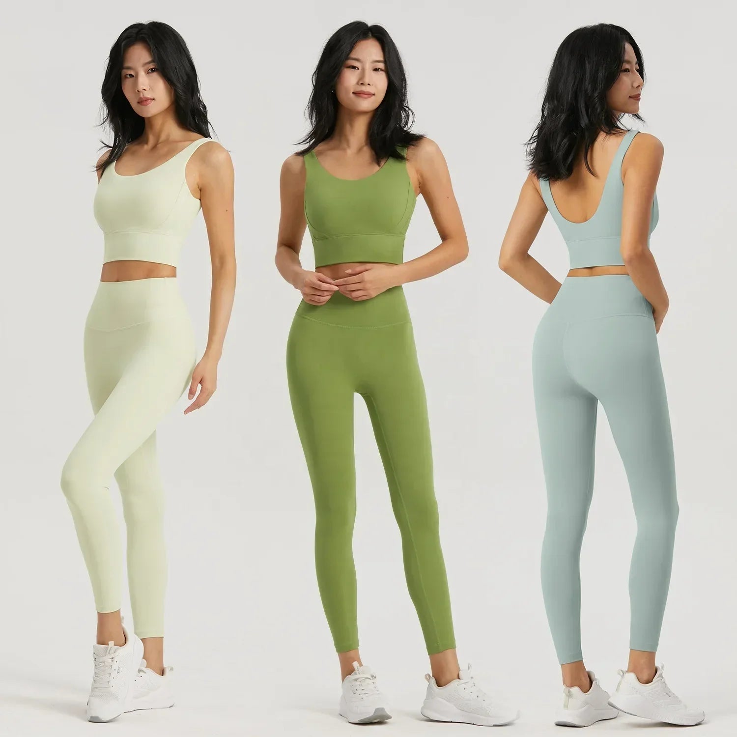 Seamless Yoga Set Bra & Leggings With Pocket Tights