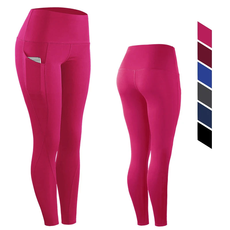 High Waisted Sports Yoga Pants Gym Leggings With Pockets Fitness & Yoga Wear