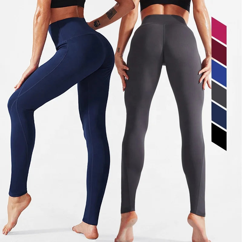 High Waisted Sports Yoga Pants Gym Leggings With Pockets Fitness & Yoga Wear