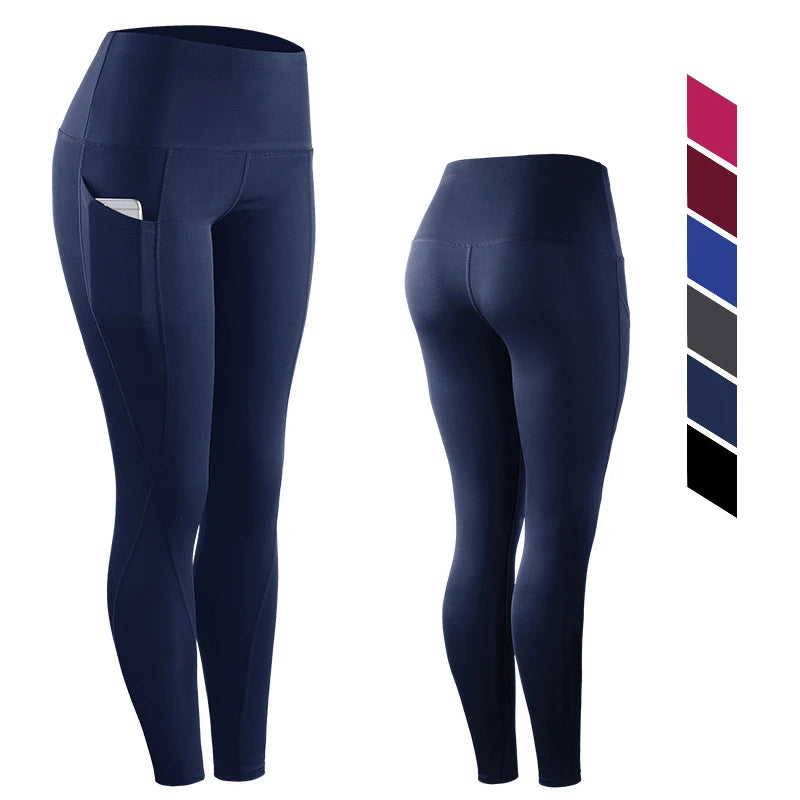 High Waisted Sports Yoga Pants Gym Leggings With Pockets Fitness & Yoga Wear